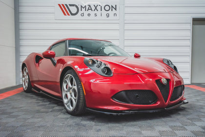 Maxton Front Splitter Alfa Romeo 4C - Gloss Black