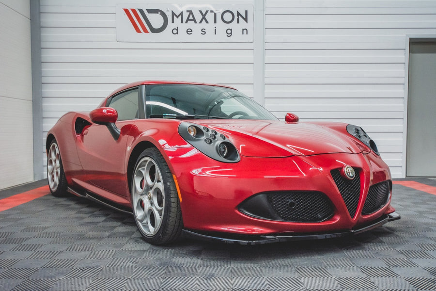 Maxton Front Splitter Alfa Romeo 4C - Gloss Black