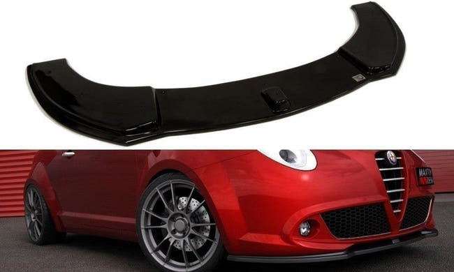 Maxton frontsplitter til Alfa Romeo Mito – blank sort – billede 1 af 2