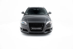 Maxton Front Splitter Audi A3 8P (Facelift Model) - Gloss Black