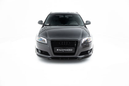 Maxton Front Splitter Audi A3 8P (Facelift Model) - Gloss Black