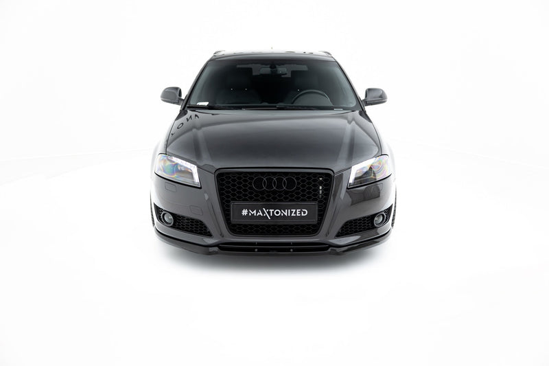 Maxton Front Splitter Audi A3 8P (Facelift Model) - Gloss Black