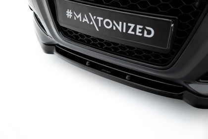 Maxton Front Splitter Audi A3 8P (Facelift Model) - Gloss Black