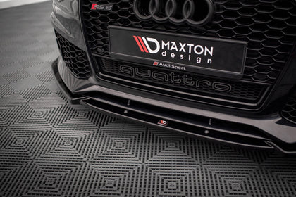 Maxton frontsplitter til Audi A6 RS6 Look C7 – blank sort – billede 3 af 5