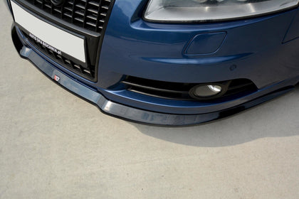 Maxton frontsplitter til Audi A6 S-Line C6 – blank sort – billede 5 af 8