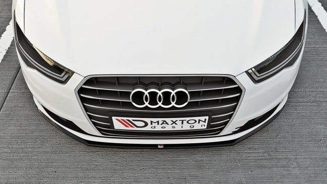 Maxton frontsplitter til Audi A6 Ultra C7 Facelift – blank sort – billede 2 af 4