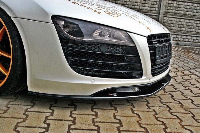 Maxton frontsplitter til Audi R8 Mk.1 – blank sort – billede 2 af 5