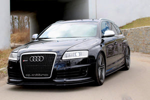 Maxton Front Splitter Audi RS6 C6 - Gloss Black