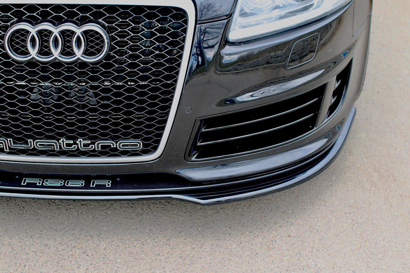 Maxton Front Splitter Audi RS6 C6 - Gloss Black