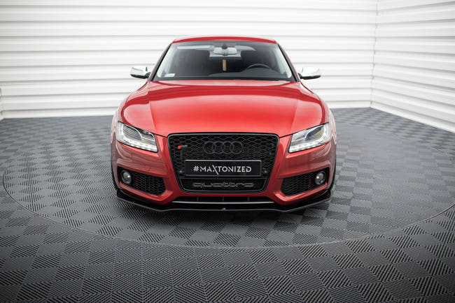 Maxton frontsplitter til Audi S5 / A5 S-Line 8T – blank sort – billede 2 af 5