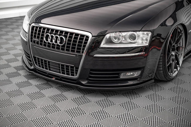 Maxton frontsplitter til Audi S8 D3 – blank sort – billede 2 af 5