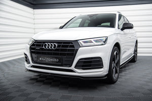 Maxton Front Splitter Audi Sq5/Q5 S-Line Mkii - Gloss Black