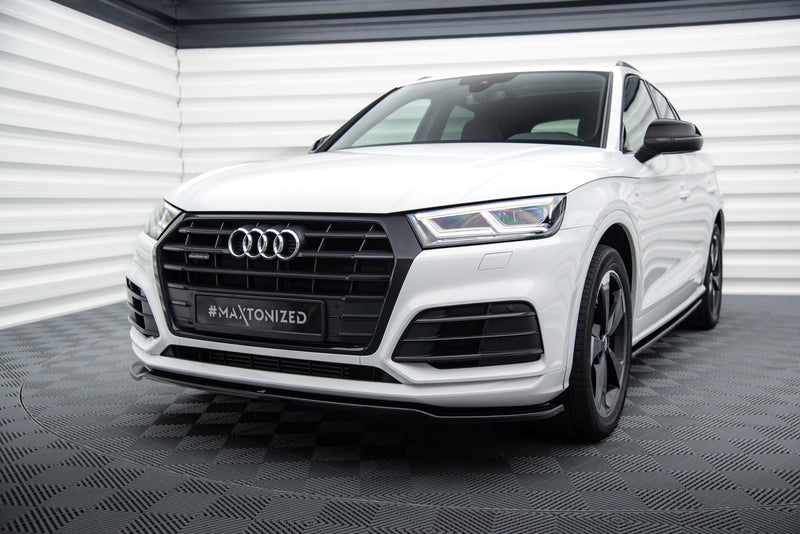 Maxton Front Splitter Audi Sq5/Q5 S-Line Mkii - Gloss Black