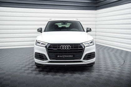 Maxton Front Splitter Audi Sq5/Q5 S-Line Mkii - Gloss Black