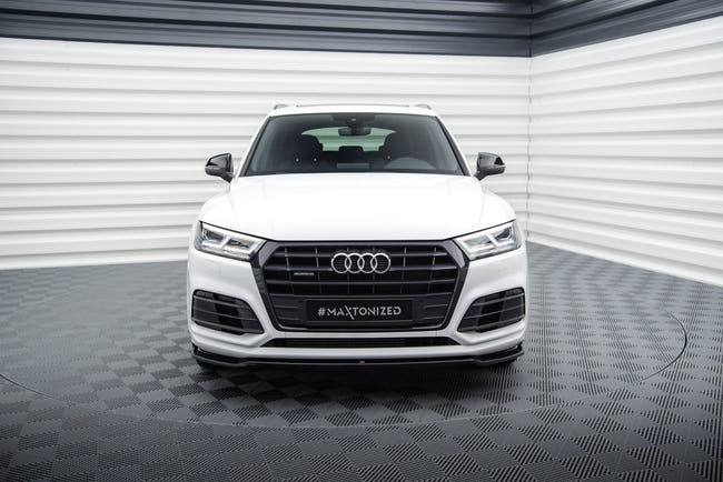 Maxton Front Splitter Audi Sq5/Q5 S-Line Mkii - Gloss Black