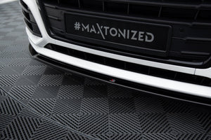 Maxton Front Splitter Audi Sq5/Q5 S-Line Mkii - Gloss Black