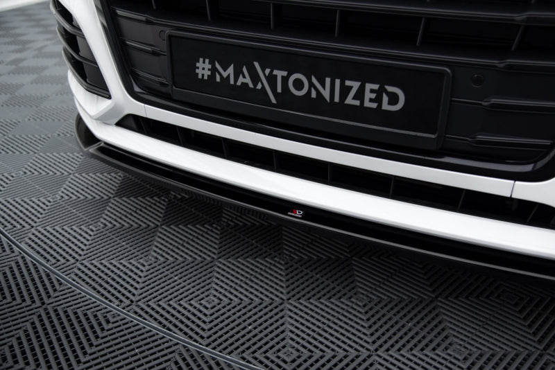 Maxton Front Splitter Audi Sq5/Q5 S-Line Mkii - Gloss Black