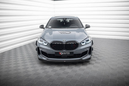 Maxton frontsplitter til BMW 1 M-Pack/ M135i / 128ti F40 – blank sort – billede 2 af 5