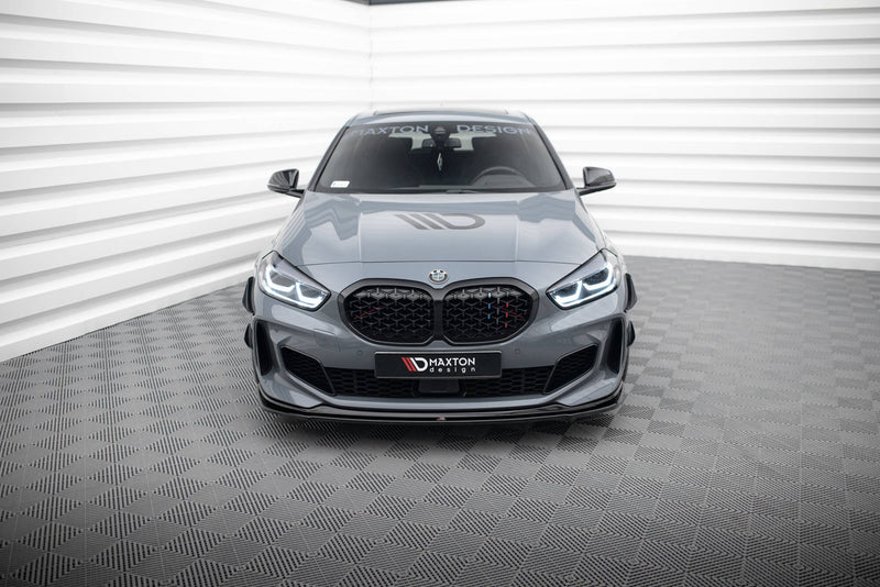 Maxton frontsplitter til BMW 1 M-Pack/ M135i / 128ti F40 – blank sort – billede 2 af 5
