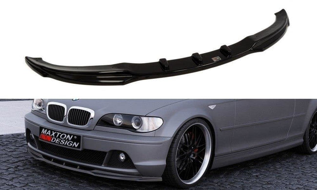 Maxton frontsplitter til BMW 3 E46 Coupe Facelift Model – blank sort – billede 1 af 2