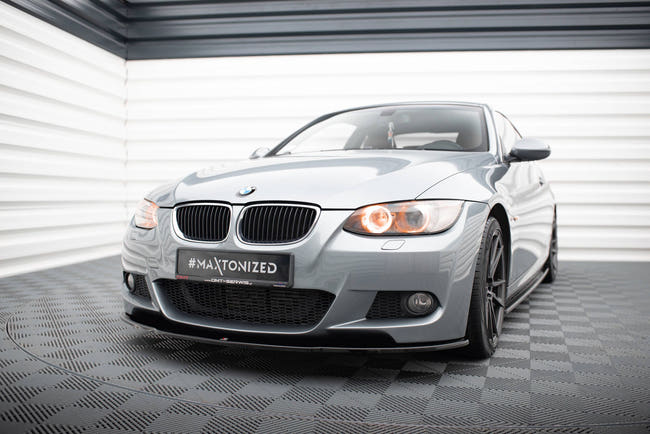 Maxton frontsplitter til BMW 3 M-Pack E92 – blank sort – billede 1 af 5