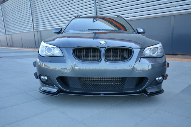 Maxton frontsplitter til BMW 5 E60/61 M-PACK – blank sort – billede 2 af 8