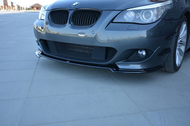 Maxton frontsplitter til BMW 5 E60/61 M-PACK – blank sort – billede 1 af 8