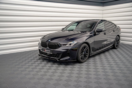 Maxton frontsplitter til BMW 6 GT M-Pack G32 Facelift – blank sort – billede 1 af 4