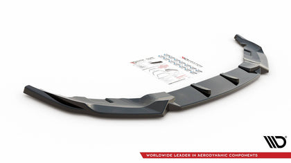 Maxton frontsplitter til BMW 6 GT M-Pack G32 Facelift – blank sort – billede 3 af 4