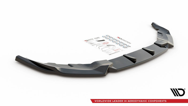 Maxton frontsplitter til BMW 6 GT M-Pack G32 Facelift – blank sort – billede 3 af 4