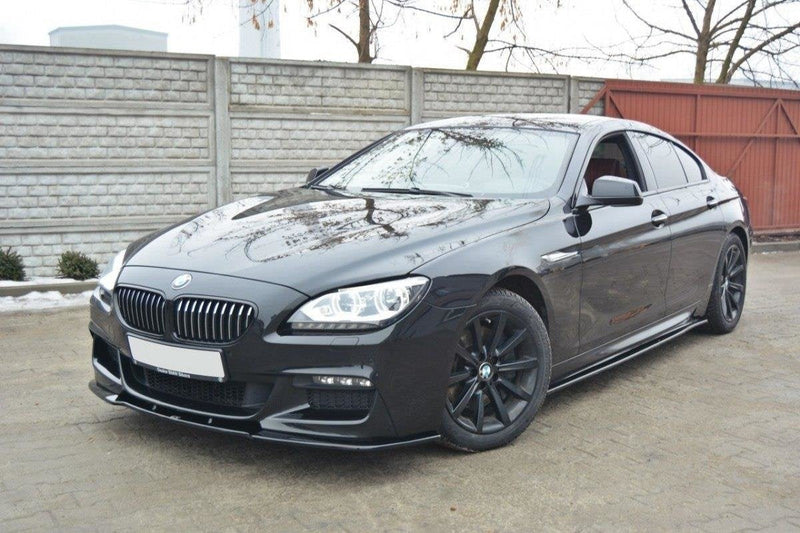 Maxton frontsplitter til BMW 6 Gran Coupé Mpack – blank sort – billede 1 af 9