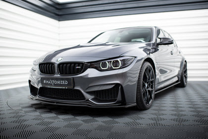 Maxton frontsplitter til BMW M3 F80 – blank sort – billede 1 af 5