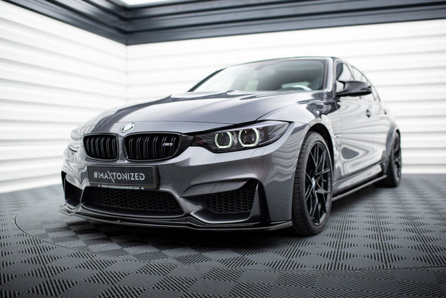 Maxton frontsplitter til BMW M3 F80 – blank sort – billede 1 af 5
