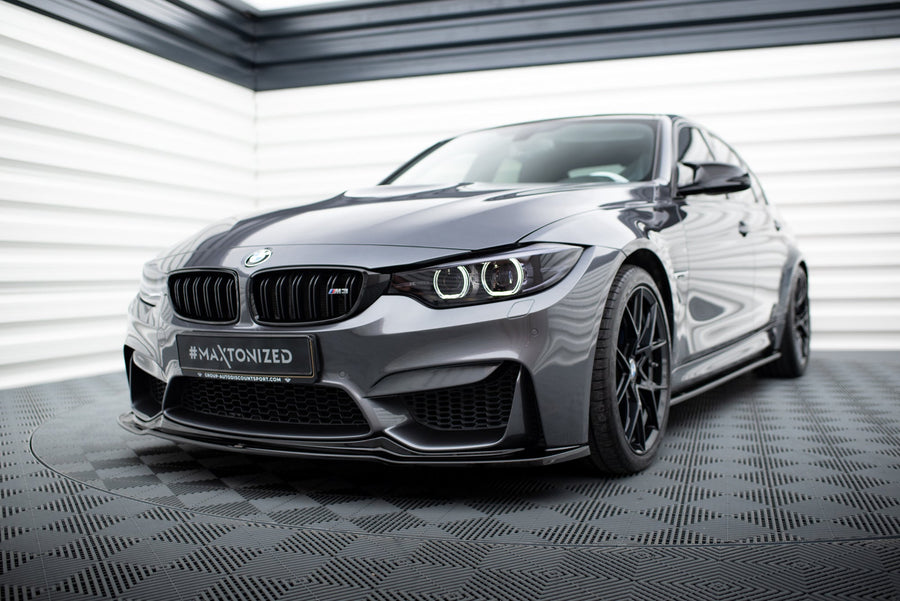 Maxton frontsplitter til BMW M3 F80 – blank sort – billede 1 af 5