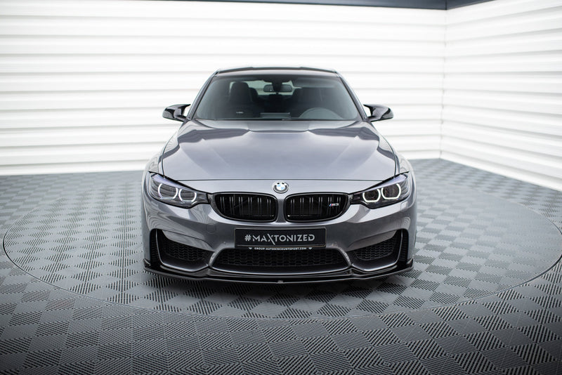 Maxton frontsplitter til BMW M3 F80 – blank sort – billede 3 af 5