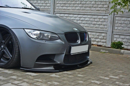 Maxton Front Splitter BMW M3 E92 / E93 (Preface Model Fits M Performance Splitters) - Gloss Black