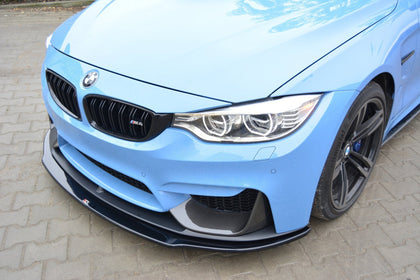 Maxton frontsplitter til BMW M4 F82 M-performance – blank sort – billede 2 af 6