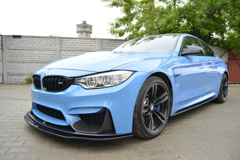 Maxton frontsplitter til BMW M4 F82 M-performance – blank sort – billede 3 af 6