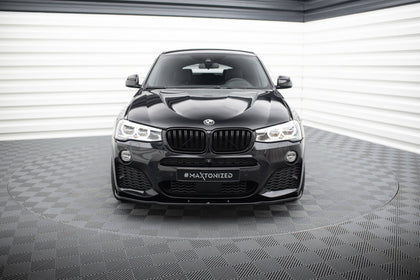 Maxton frontsplitter til BMW X4 M-PACK – blank sort – billede 2 af 6