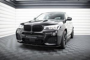Maxton frontsplitter til BMW X4 M-PACK – blank sort – billede 1 af 6