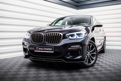 Maxton frontsplitter til BMW X4 M-Pack G02 – blank sort – billede 1 af 5