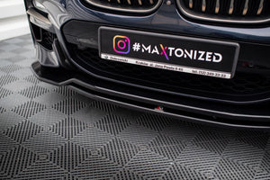 Maxton frontsplitter til BMW X4 M-Pack G02 – blank sort – billede 3 af 5