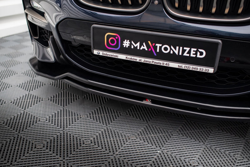 Maxton frontsplitter til BMW X4 M-Pack G02 – blank sort – billede 3 af 5