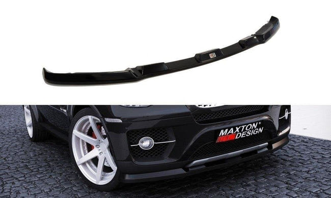 Maxton frontsplitter til BMW X6 E71 – blank sort – billede 1 af 2