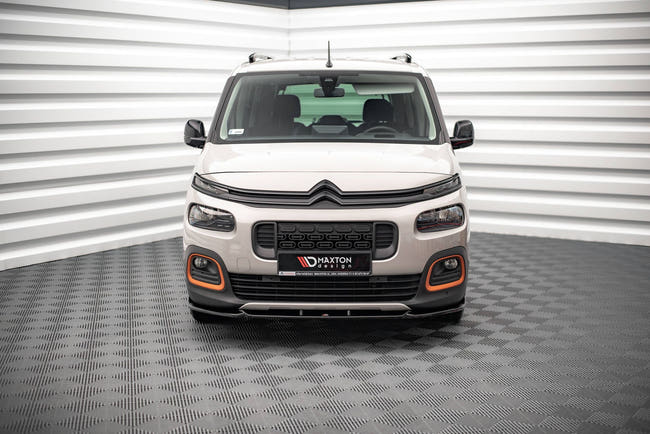 Maxton frontsplitter til Citroen Berlingo Mk3 – blank sort – billede 2 af 5