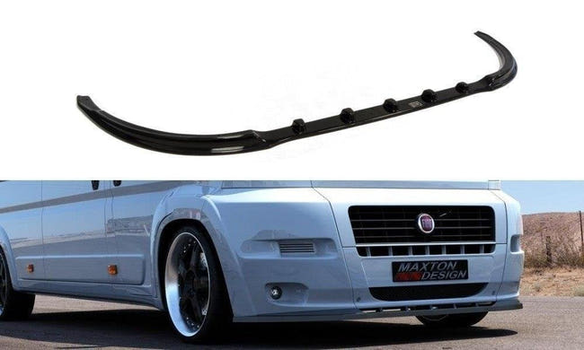 Maxton frontsplitter til Fiat Ducato Mk3 (FOR Standard Bumper) – blank sort – billede 1 af 2