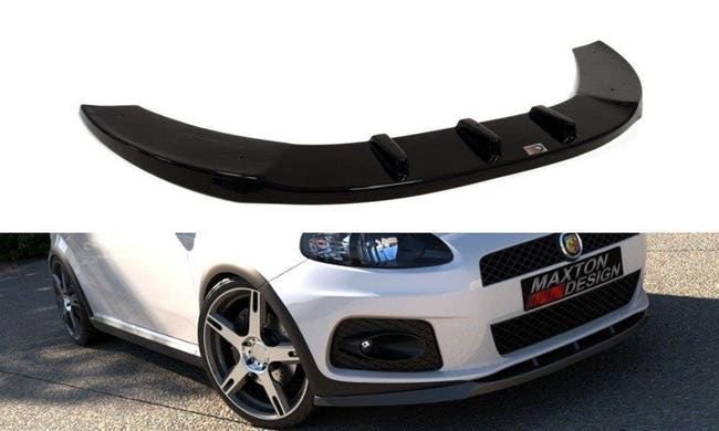 Maxton frontsplitter til Fiat GrandE Punto Abarth – blank sort – billede 1 af 2