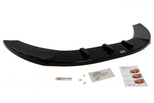 Maxton frontsplitter til Fiat GrandE Punto Abarth – blank sort – billede 2 af 2