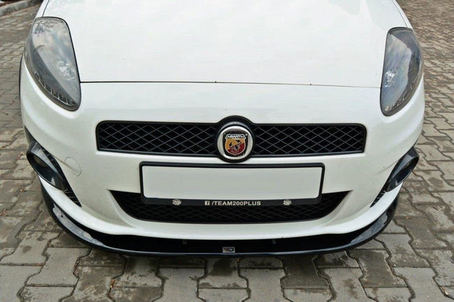 Maxton frontsplitter til Fiat GrandE Punto Abarth – blank sort – billede 2 af 7