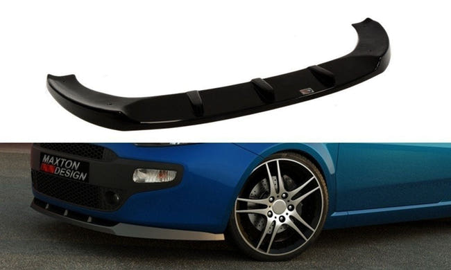 Maxton frontsplitter til Fiat Punto EVO Standard – blank sort – billede 1 af 3